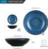 Service de table en grès, vancasso Set de 4 assiettes à Voir les images du produit 2