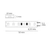 ISOLED LED AQUA827 Flexband Streifen, 24V, 10W, IP68, Produktbild-Vorschau 3