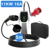 Mobile Wallbox EV Ladegerät Typ 2  11kW 3 Phase 6-16A 5M Produktbild-Vorschau 1
