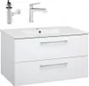 Stamar Waschtisch mit Unterschrank Hängend 80 x 47 cm Weiß Produktbild-Vorschau 1