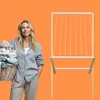 Relaxdays, tendedero plegable, con 8 barras, dimensiones: Vista previa de la imagen del producto 6
