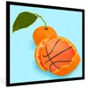 MuchoWow® Gerahmtes Poster Basketball - Orange - Obst - Produktbild-Vorschau 1