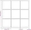 vidaXL Wandspiegel Schwarz 60x60 cm Metall Produktbild-Vorschau 7