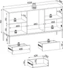 Sideboard mit Schubladen Haller - Kommode 154 cm mit Produktbild-Vorschau 7