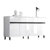 Merax Sideboard brillant, commode avec 4 tiroirs, 2 portes Voir les images du produit 15