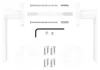 A flat lay of a door handle set and its components on a white background. Produktbild-Vorschau