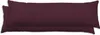 2er Set Seitenschläferkissen Bezug 40x145 cm bordeaux Uni Produktbild-Vorschau 1
