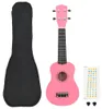 vidaXL Sopránové ukulele sada s taškou pro děti Pink 23" Náhled obrázku produktu 8