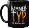Kaffee-Tasse mit Spruch Hammer Typ weiß alles kann alles Produktbild-Vorschau 2
