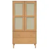 vidaXL Šatní skříň SENJA ratanový vzhled hnědá 90x55x175cm Náhled obrázku produktu 5