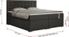 Boxspringbett 180x200 mit Bettkasten, Bett 180x200 mit Produktbild-Vorschau 6