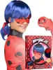 Ladybug Perücke mit Maske für Erwachsene blau-rot-schwarz - Produktbild-Vorschau 1