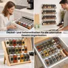 24er Gewürzgläser Eckig Set, Gewürzstreuer Glas mit Produktbild-Vorschau 3
