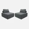 sweeek - 2er-Set Sofa-Modul-Sessel mit Cordbezug  - Produktbild-Vorschau 1