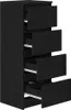 vidaXL Příborník vzhled černého dubu 37,5x35x99 cm materiál Náhled obrázku produktu 5