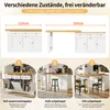 Flieks Ausziehbarer Bartisch mit Stauraum, Klappbarer Produktbild-Vorschau 6