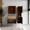 Badplaats Badmöbel Komplettset Montreal 60 x 35 cm Eiche Produktbild-Vorschau 3