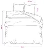 vidaXL Bettwäsche-Set Schwarz 220x240 cm Baumwolle Produktbild-Vorschau 6