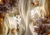 Vlies Fototapete 400x280 cm Tapeten Wandtapete XXL Blumen Produktbild-Vorschau 2