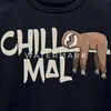 Spreadshirt Chill Mal Faultier Lustiger Spruch Kinder Produktbild-Vorschau 2