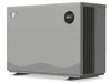 A gray heat pump for a pool, shown from a front-side angle on a white background. Produktbild-Vorschau