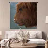 MuchoWow® Wandteppich Wandbehang Schottische Hochlandrind - Produktbild-Vorschau 5