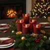 4x LED Echtwachs Kerzen Set mit Timer beweglicher Flamme Produktbild-Vorschau 8