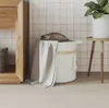 Úložný kôš biely Ø38x36 cm bavlna Náhľad obrázku produktu 3