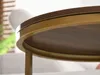 Set konferenčných stolíkov JACEK - orech / zlatý Náhľad obrázku produktu 10