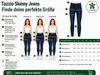 Tazzio Jeans skinny fit a vita alta da donna F107 Blu scuro Anteprima dell’immagine prodotto 7
