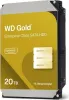 A studio product shot of a WD Gold 20TB Enterprise Class SATA HDD. Náhled obrázku produktu