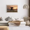 Gerahmtes Poster - Rahmen in heller Eiche - Elefant Ufer Produktbild-Vorschau 7