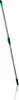 A silver mop handle with green grips on a white background. Anteprima dell’immagine prodotto