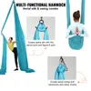 VEVOR Aerial Yoga Hängematte Set 10 x 2,8 m, Blau Aerial Produktbild-Vorschau 5