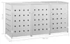 vidaXL Mülltonnenbox für 3 Tonnen 240 L Edelstahl Produktbild-Vorschau 8