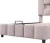 Polsterbett 90x200 cm mit LED-Beleuchtung und hydraulischem Produktbild-Vorschau 18