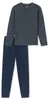 langer Schiesser Pyjama anthrazitblau Produktbild-Vorschau 12
