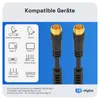 hb-digital 10m SAT Kabel 110dB 4-fach geschirmt mit 2x Produktbild-Vorschau 4