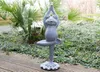 Yoga Frosch Gartenfigur stehend aus Magnesia ca. 26 × 18 × Produktbild-Vorschau 1