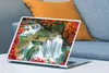 MuchoWow® Laptop Aufkleber Sticker Cover Bäume - Wasserfall Produktbild-Vorschau 4