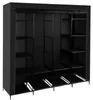 Ruhhy 21744 Doppelkleiderschrank 170 x 170 x 45 cm, schwarz Produktbild-Vorschau 1