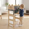 COSTWAY 3 in 1 Lernturm, 50 kg belastbar, Tritthocker mit Produktbild-Vorschau 2