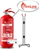 FireLoq 2kg Pulver Feuerlöscher für Brandklasse ABC mit 13A Produktbild-Vorschau 1