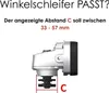 Absaughaube für Winkelschleifer + 125 mm Diamantschleiftopf Produktbild-Vorschau 9