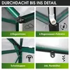 BRAST Gewächshaus Aluminium mit Fundament | 250x190x195cm Produktbild-Vorschau 7