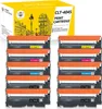 A box of printer toner cartridges with several stacks of cartridges in front of it. Produktbild-Vorschau