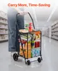 Wózek na zakupy – składany wózek na zakupy – pojemność 39 l Podgląd zdjęcia produktu 3