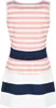 KMISSO Mädchen Sommer Kleid gestreift mit Schleife Lachs Produktbild-Vorschau 2