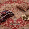 Vintage Boho moderner Wohnzimmerteppich Kurzflor waschbar Produktbild-Vorschau 2