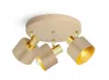 LUXOLAR - LED Deckenleuchte 3-flammig Beige/Gold E27 60W - Produktbild-Vorschau 1